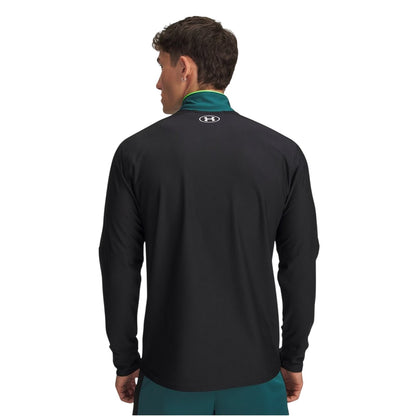 Green-White - Back - Under Armour Mens Challenger Performance Lightweight Track Jacket