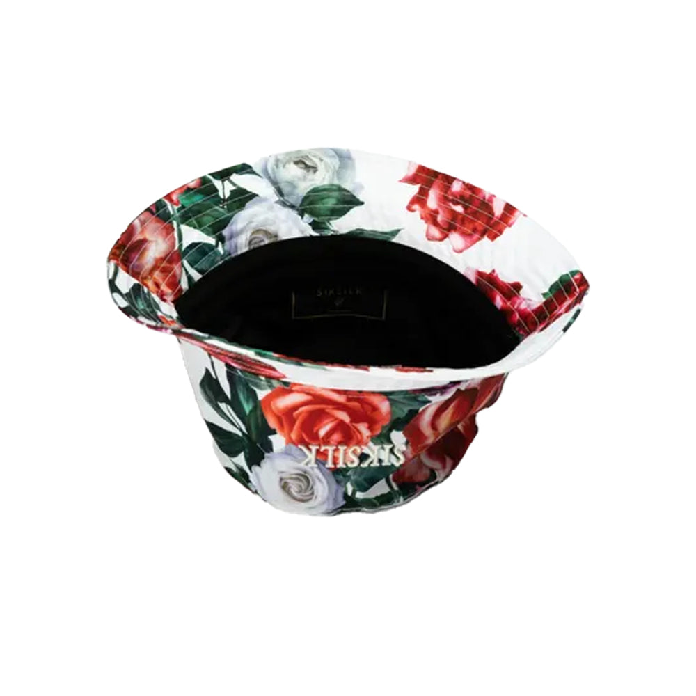 Ecru - Back - SikSilk Floral Bucket Hat