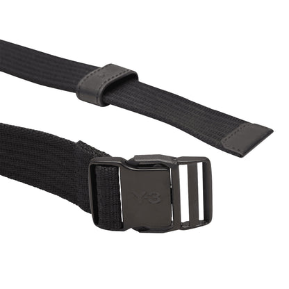 Black - Back - Y-3 Mens Logo Recycled Polyester Utility Belt