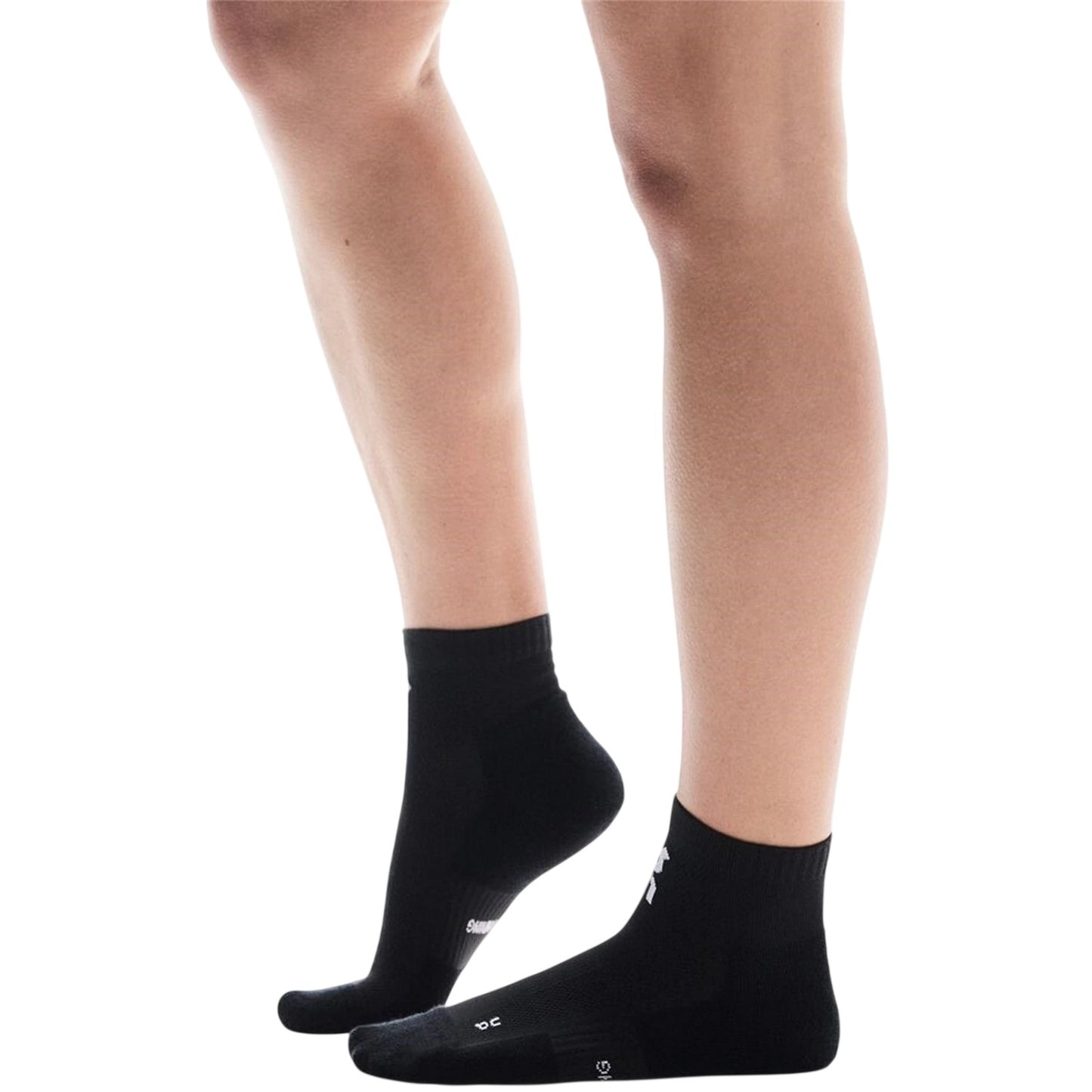 Black - Side - On Running Unisex Adult Core Sports Socks (Pack of 2)
