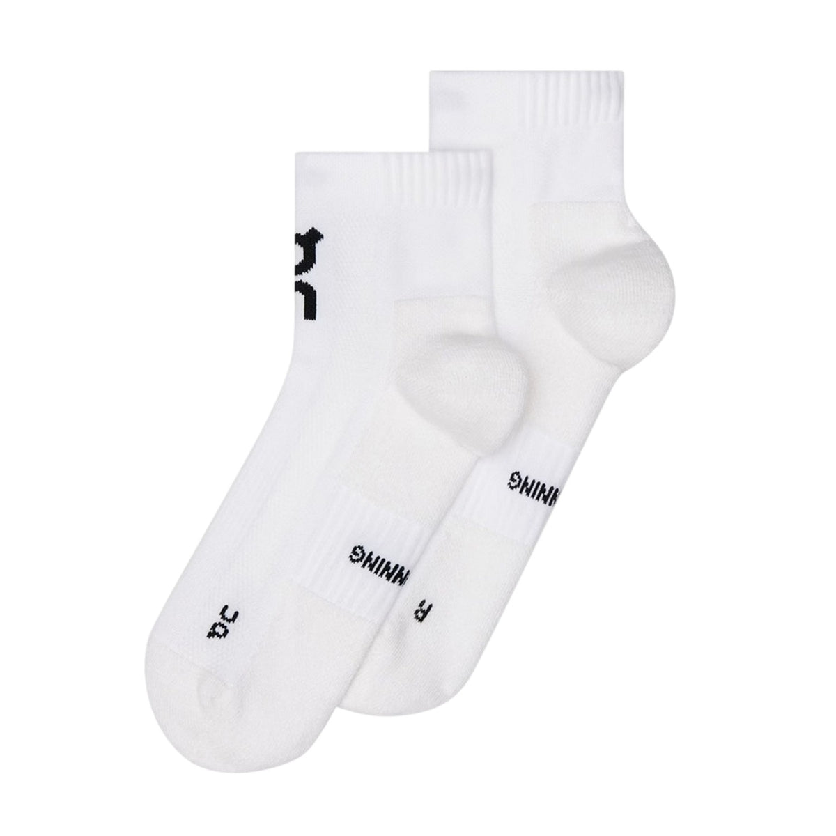 White - Front - On Running Unisex Adult Core Sports Socks (Pack of 2)