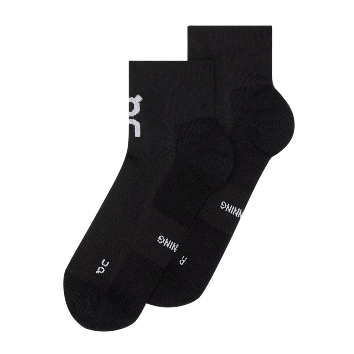Black - Front - On Running Unisex Adult Core Sports Socks (Pack of 2)