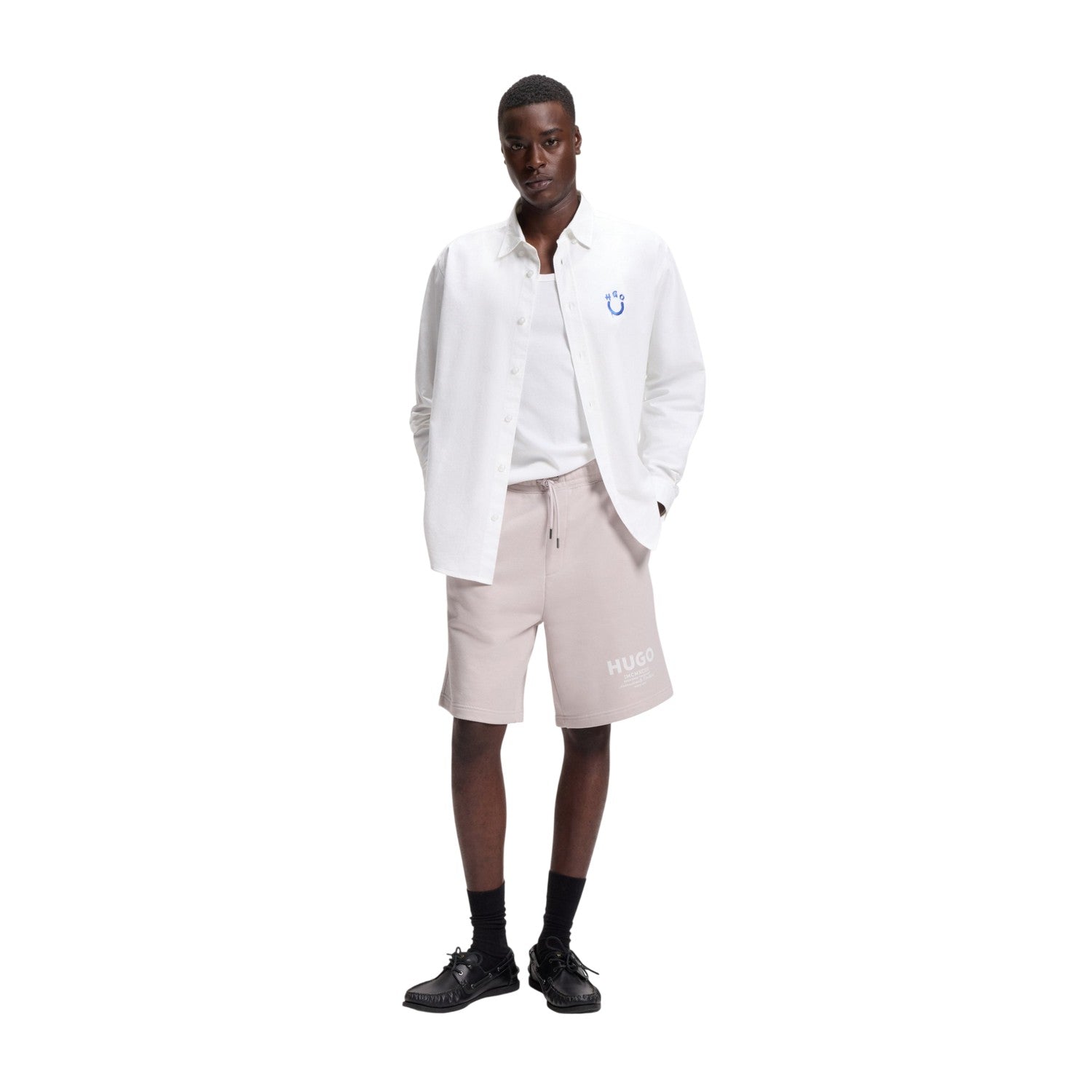 Purple - Side - Hugo Mens Nomario Shorts