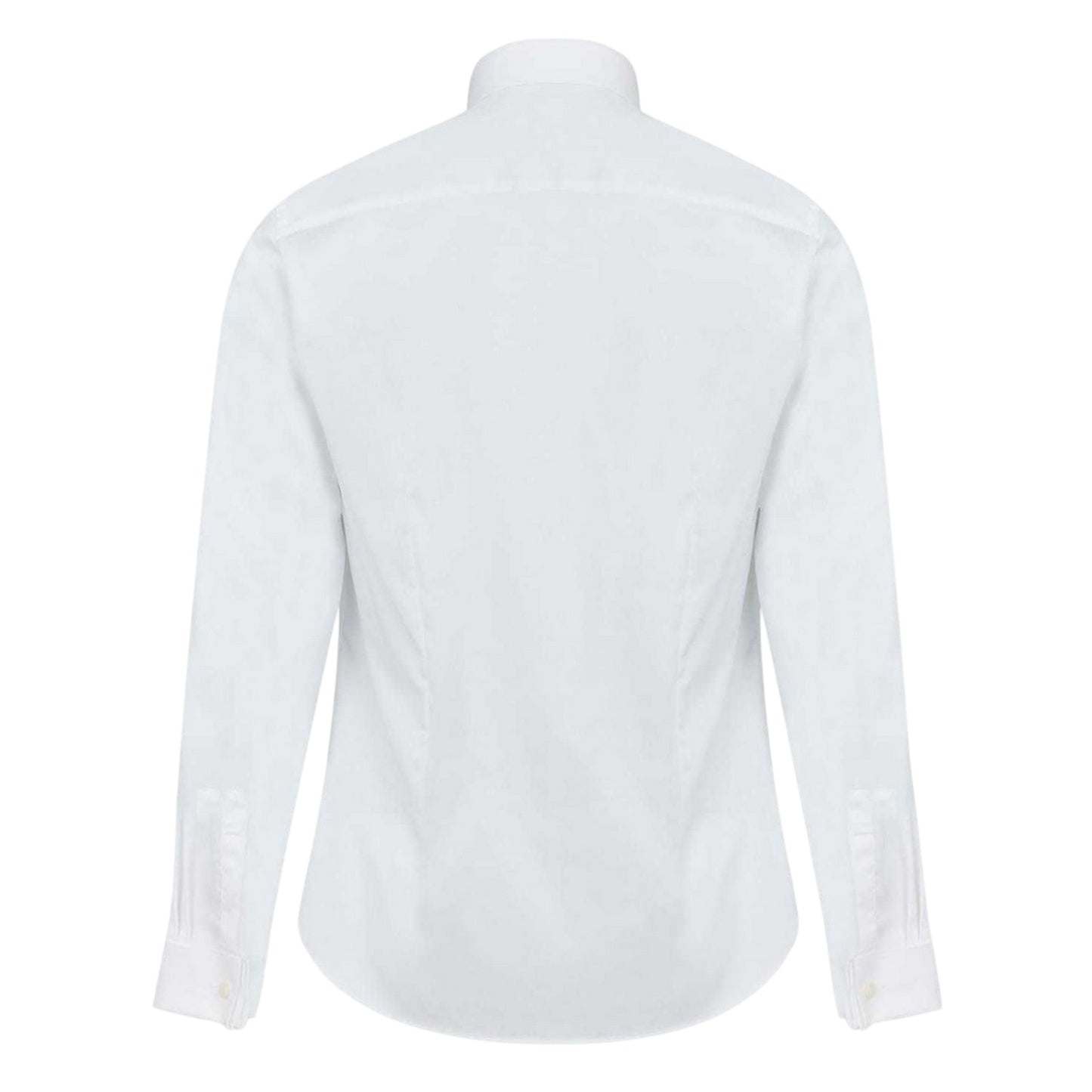 White - Back - Ted Baker Mens Double Cuff Slim Long-Sleeved Shirt