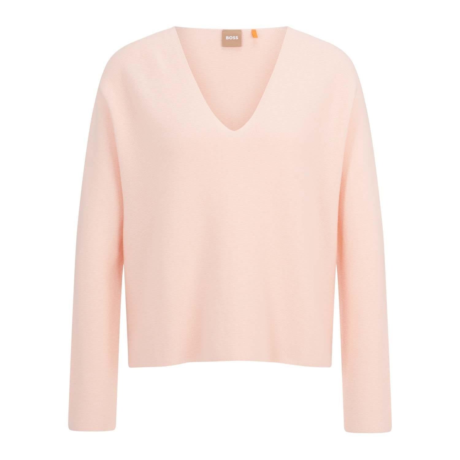 Pink - Front - Boss Womens-Ladies C Ferona Sweater Top