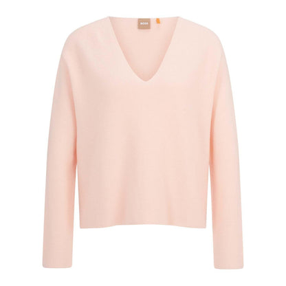 Pink - Front - Boss Womens-Ladies C Ferona Sweater Top
