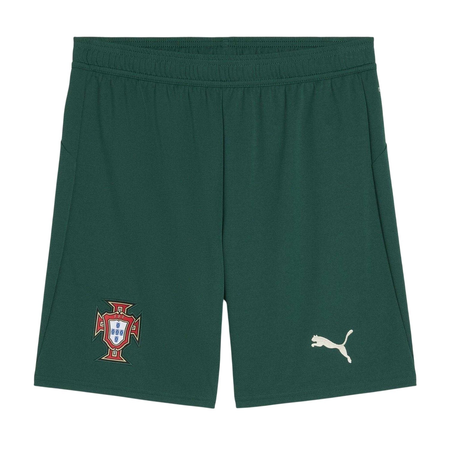 Green - Front - Puma Unisex Adult 2025 Portugal Home Shorts