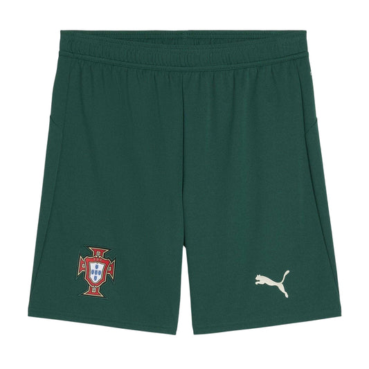 Green - Front - Puma Unisex Adult 2025 Portugal Home Shorts