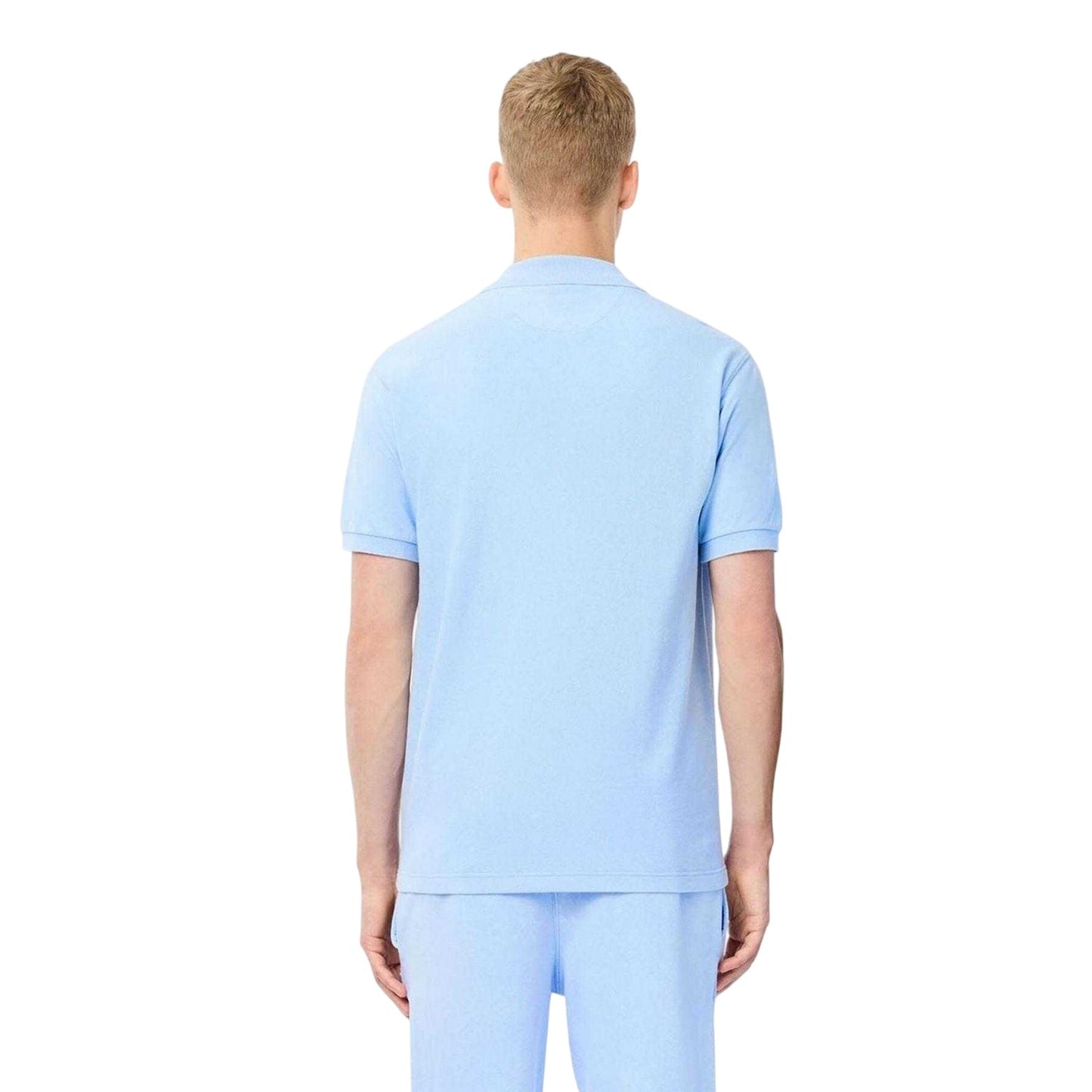 Light Blue - Back - Lacoste Unisex Adult L.12.12 Washed Polo Shirt
