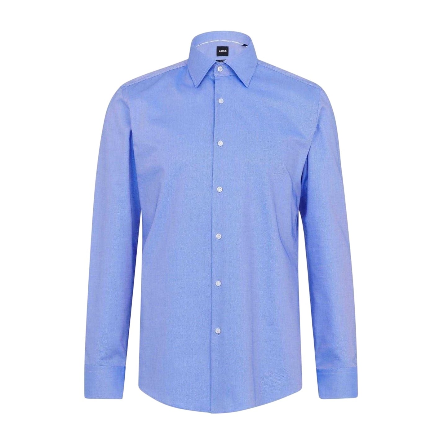 Blue - Front - Boss Mens Hank Kent Collar Slim Formal Shirt