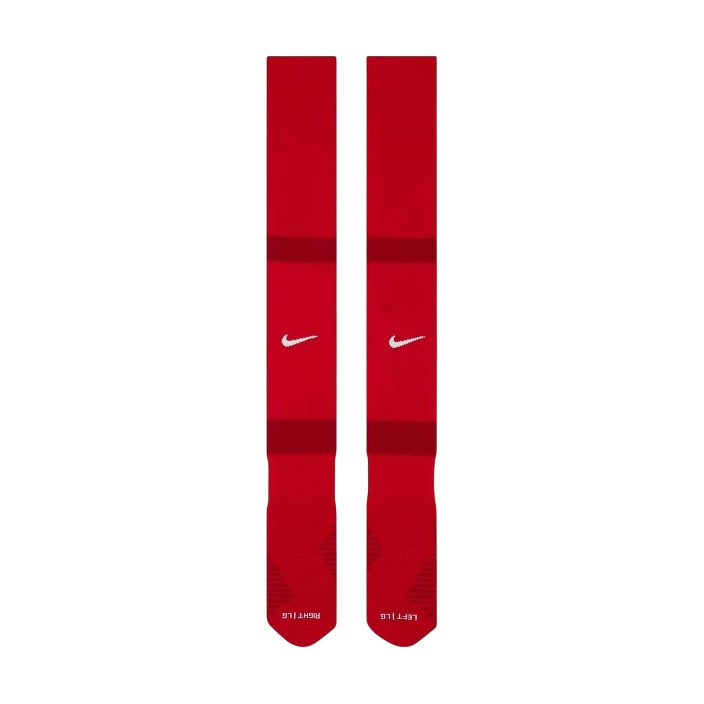 Red-White - Side - Nike Unisex Adult MatchFit Football Socks
