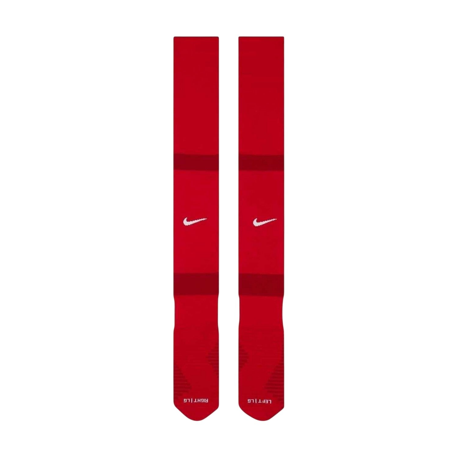 Red-White - Side - Nike Unisex Adult MatchFit Football Socks