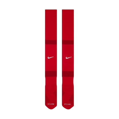 Red-White - Side - Nike Unisex Adult MatchFit Football Socks