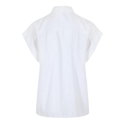 White - Back - Bella Dahl Womens-Ladies Cuffed Regular Shirt (Pack of 2)