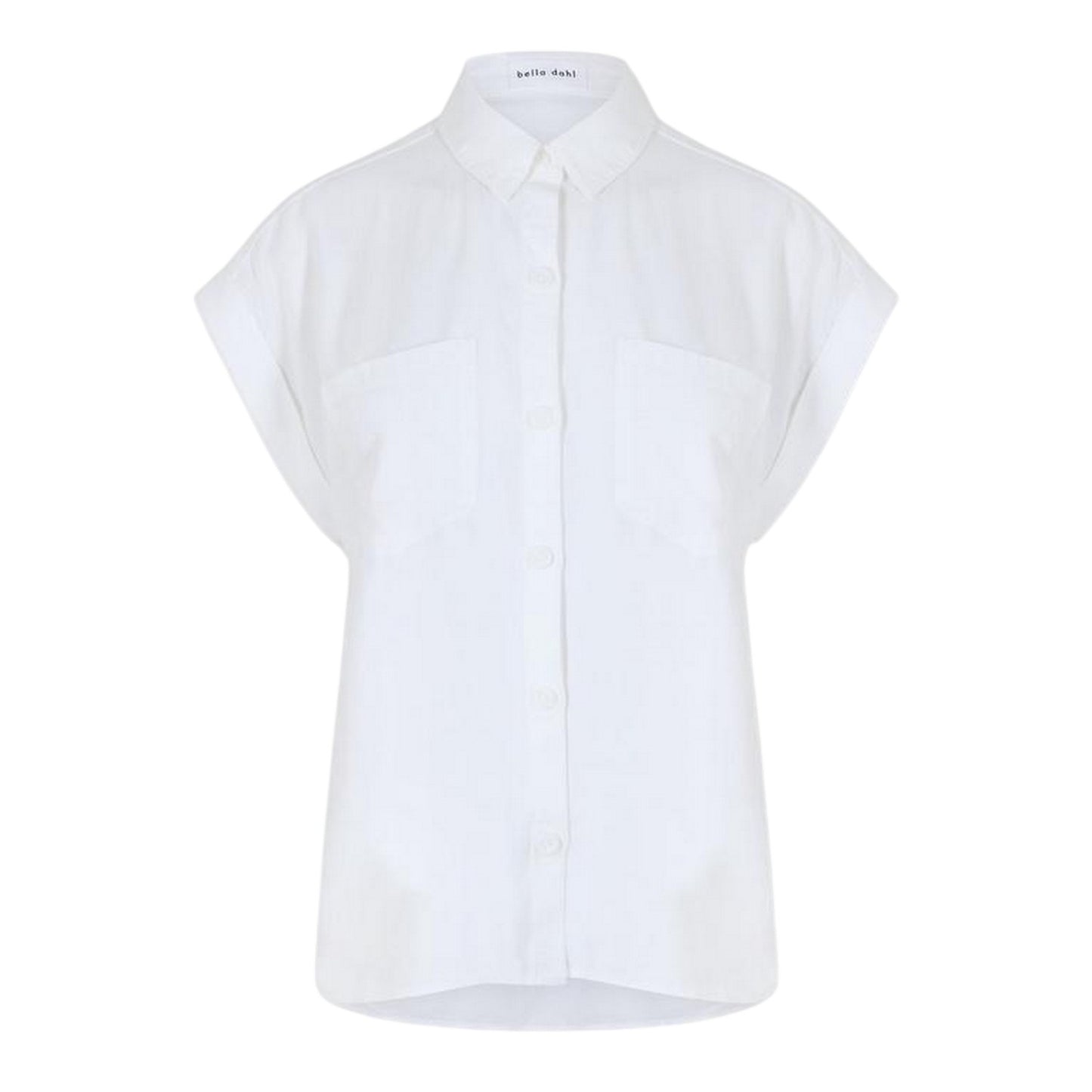 White - Front - Bella Dahl Womens-Ladies Cuffed Regular Shirt (Pack of 2)