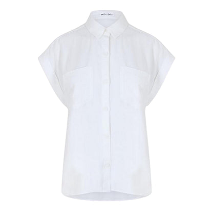White - Front - Bella Dahl Womens-Ladies Cuffed Regular Shirt (Pack of 2)