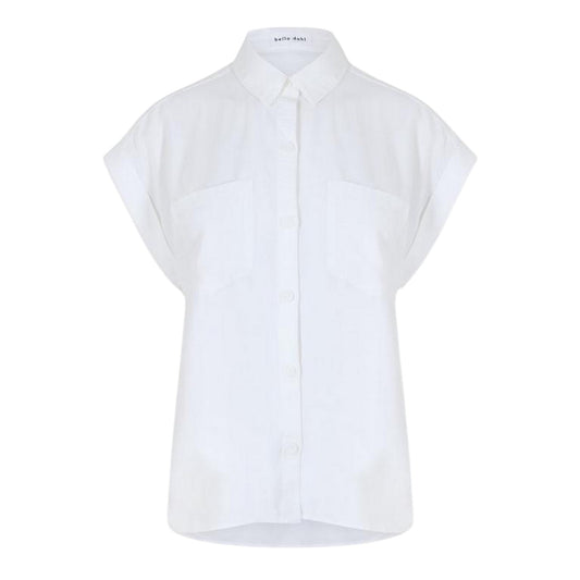 White - Front - Bella Dahl Womens-Ladies Cuffed Regular Shirt (Pack of 2)