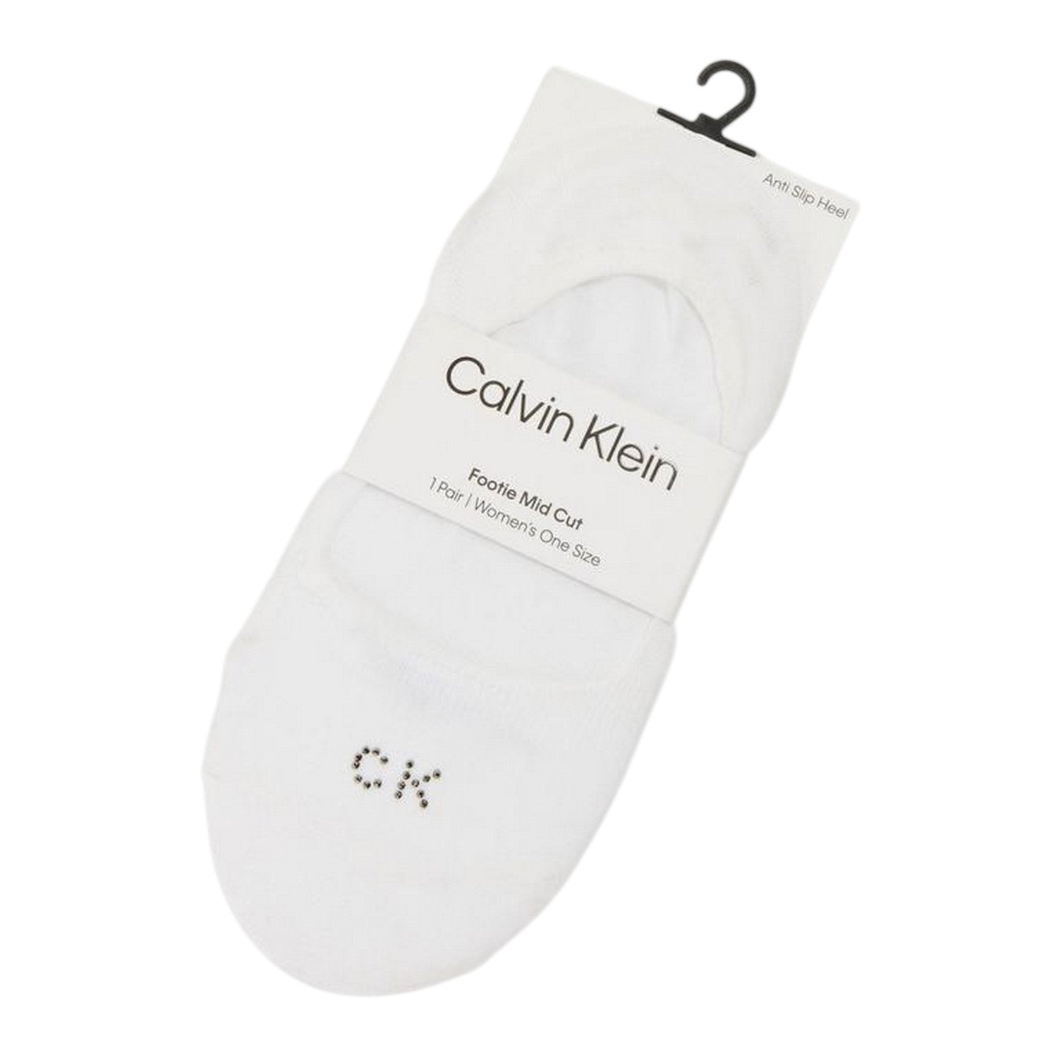 White - Back - Calvin Klein Unisex Adult Liner Socks