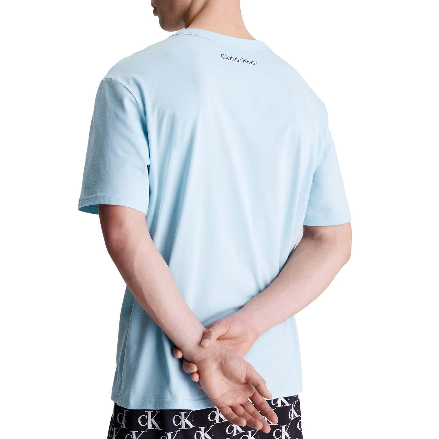 Blue - Back - Calvin Klein Mens Lounge T-Shirt