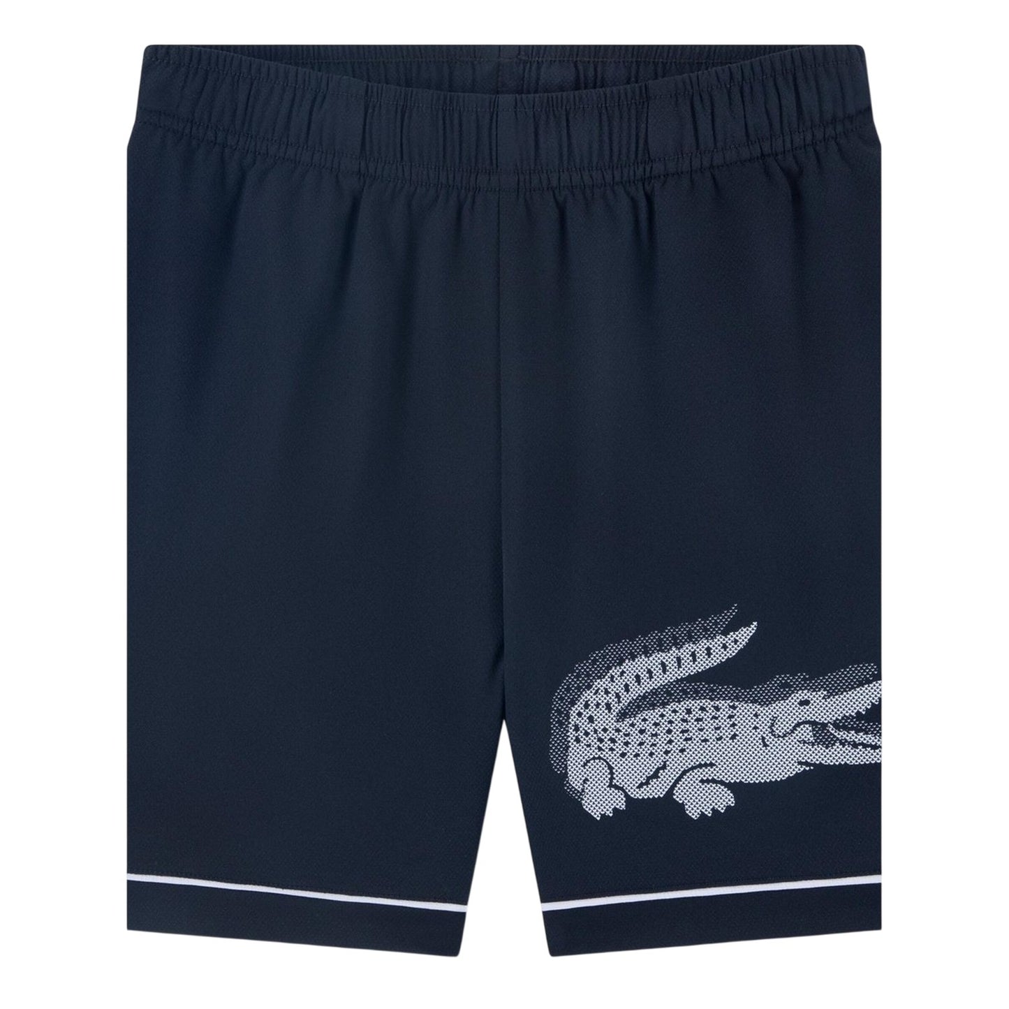 Black - Front - Lacoste Childrens-Kids Woven Logo Track Shorts