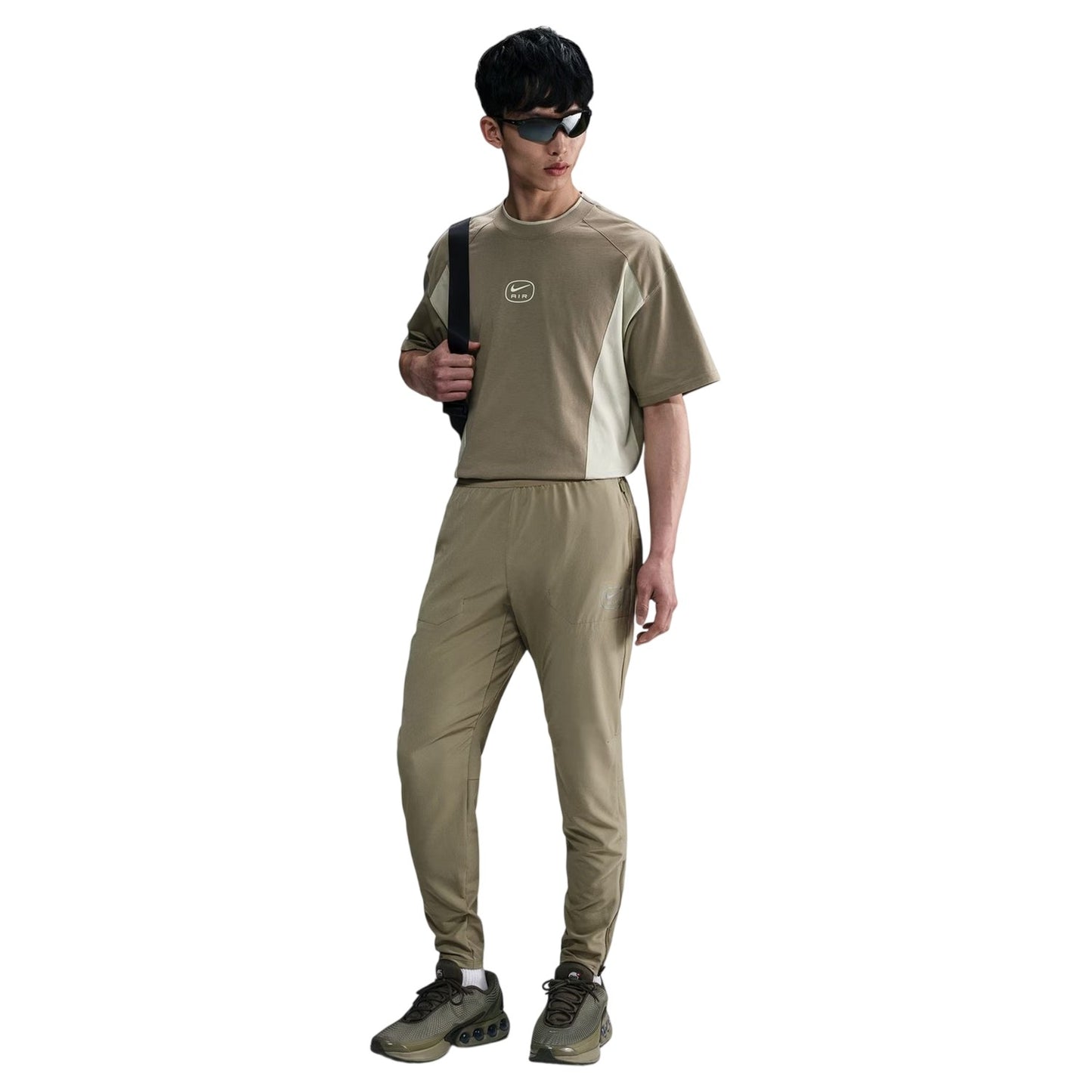 Olive Green - Side - Nike Mens Air Tracksuit Bottoms