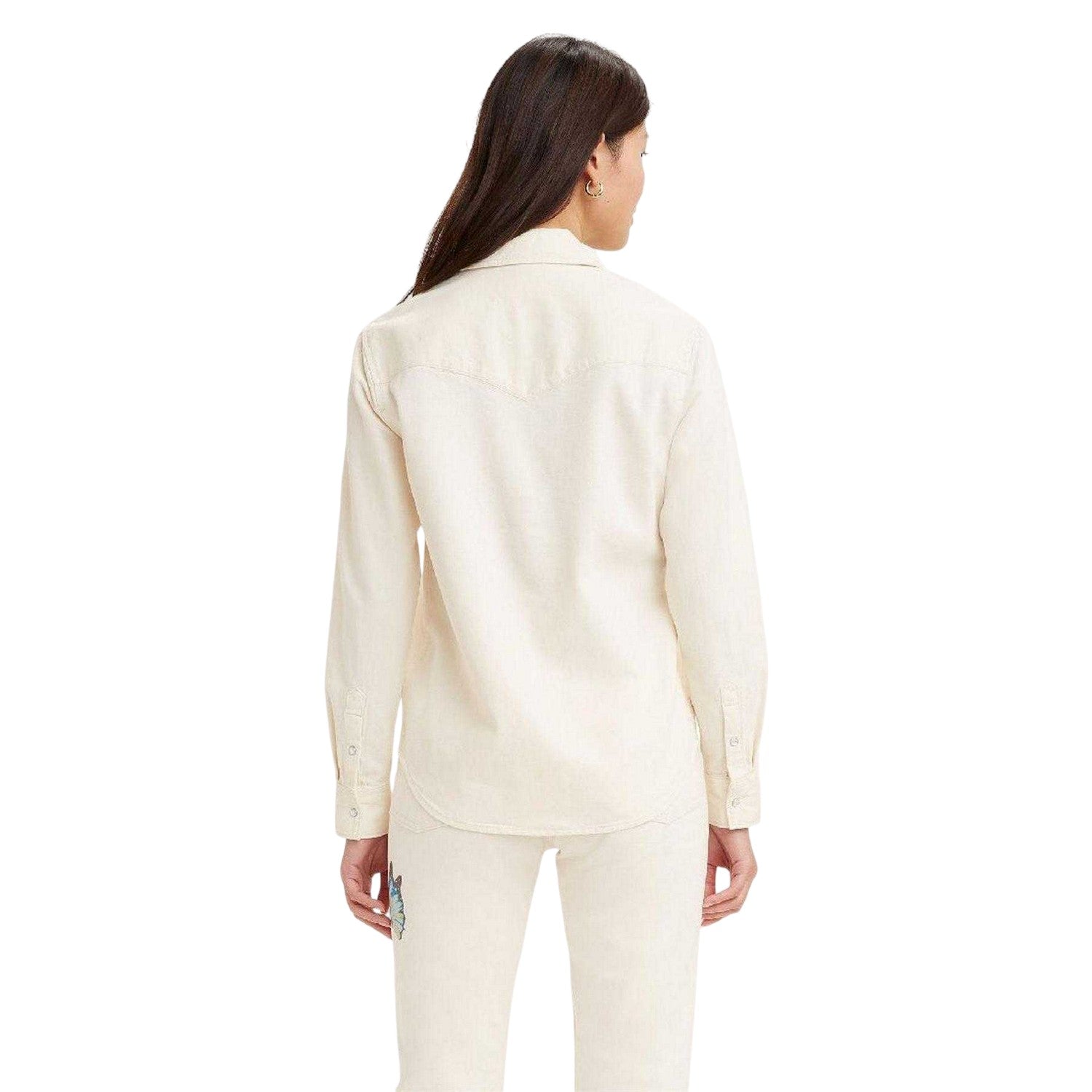 Ecru - Back - Levis Womens-Ladies Ultimate Western Shirt