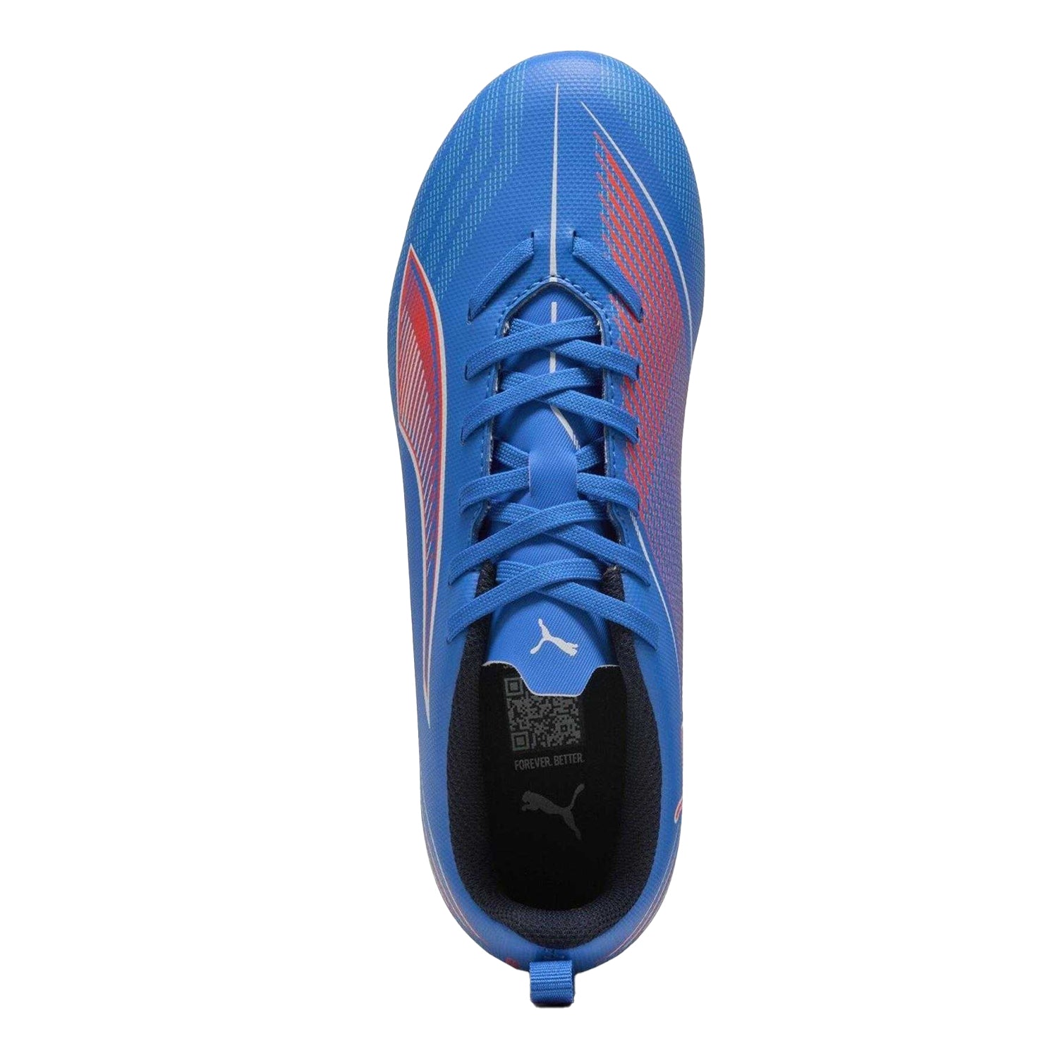Blue-White - Side - Puma Childrens-Kids Ultra 6 Play Firm Ground Football Boots