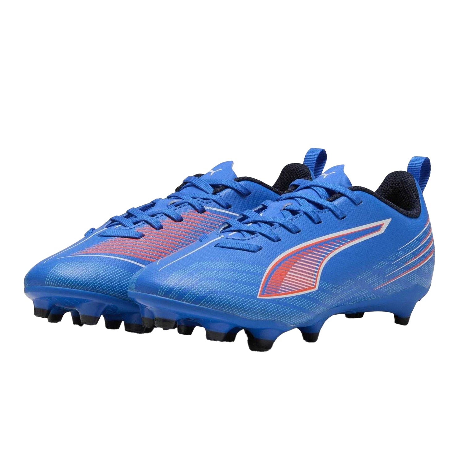 Blue-White - Pack Shot - Puma Childrens-Kids Ultra 6 Play Firm Ground Football Boots