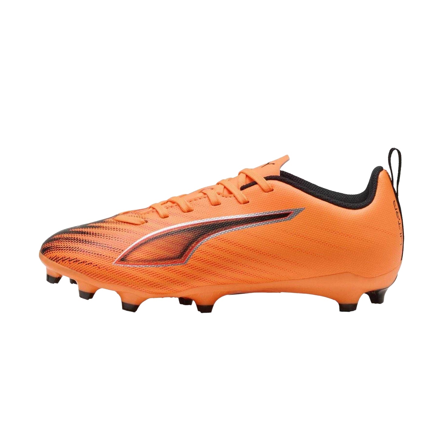 Orange-Black - Back - Puma Childrens-Kids Ultra 6 Play Firm Ground Football Boots