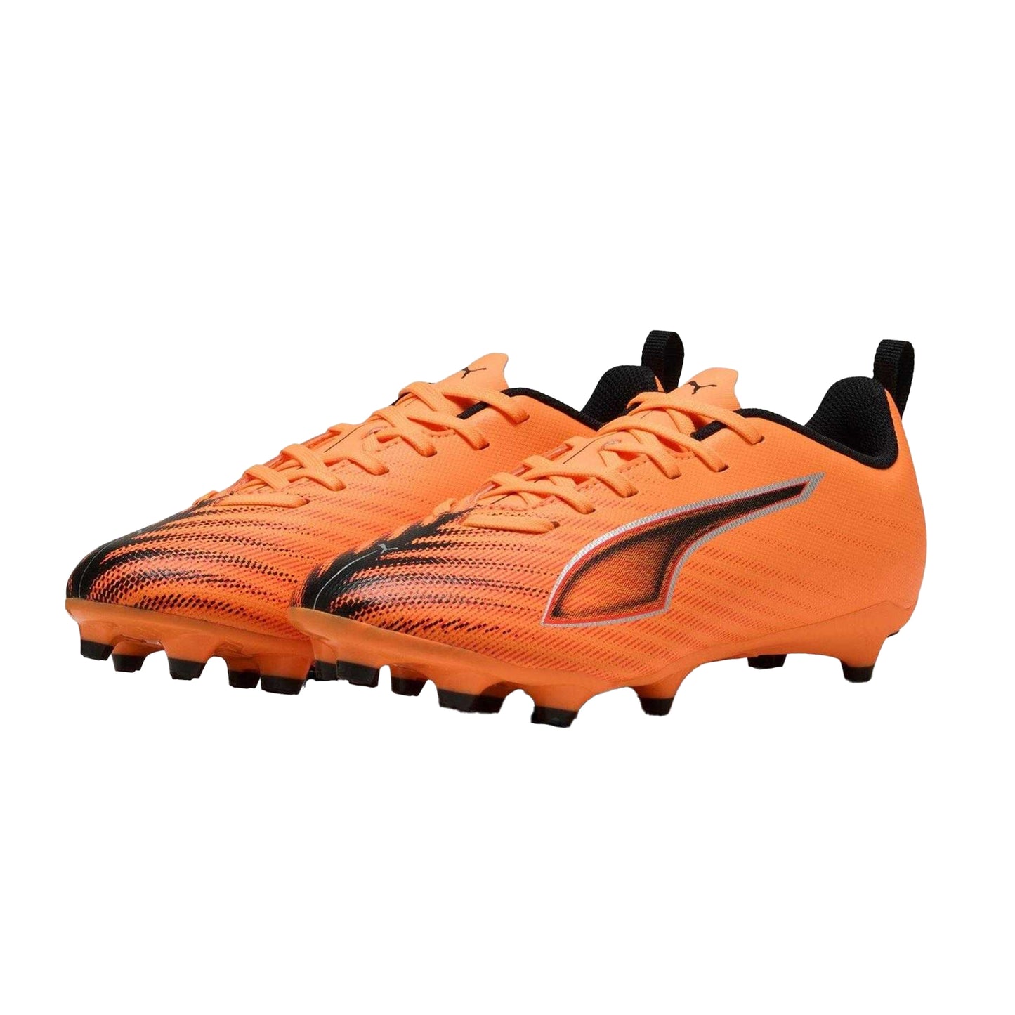 Orange-Black - Pack Shot - Puma Childrens-Kids Ultra 6 Play Firm Ground Football Boots