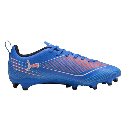 Blue-White - Front - Puma Childrens-Kids Ultra 6 Play Firm Ground Football Boots