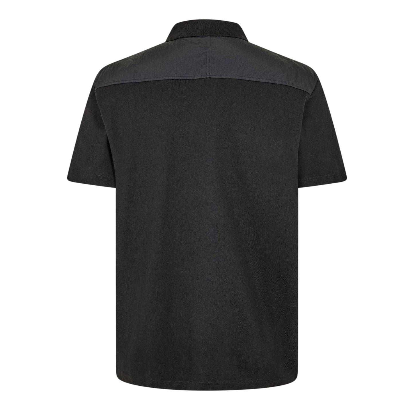 Black - Back - Boss Mens Panel Polo Shirt