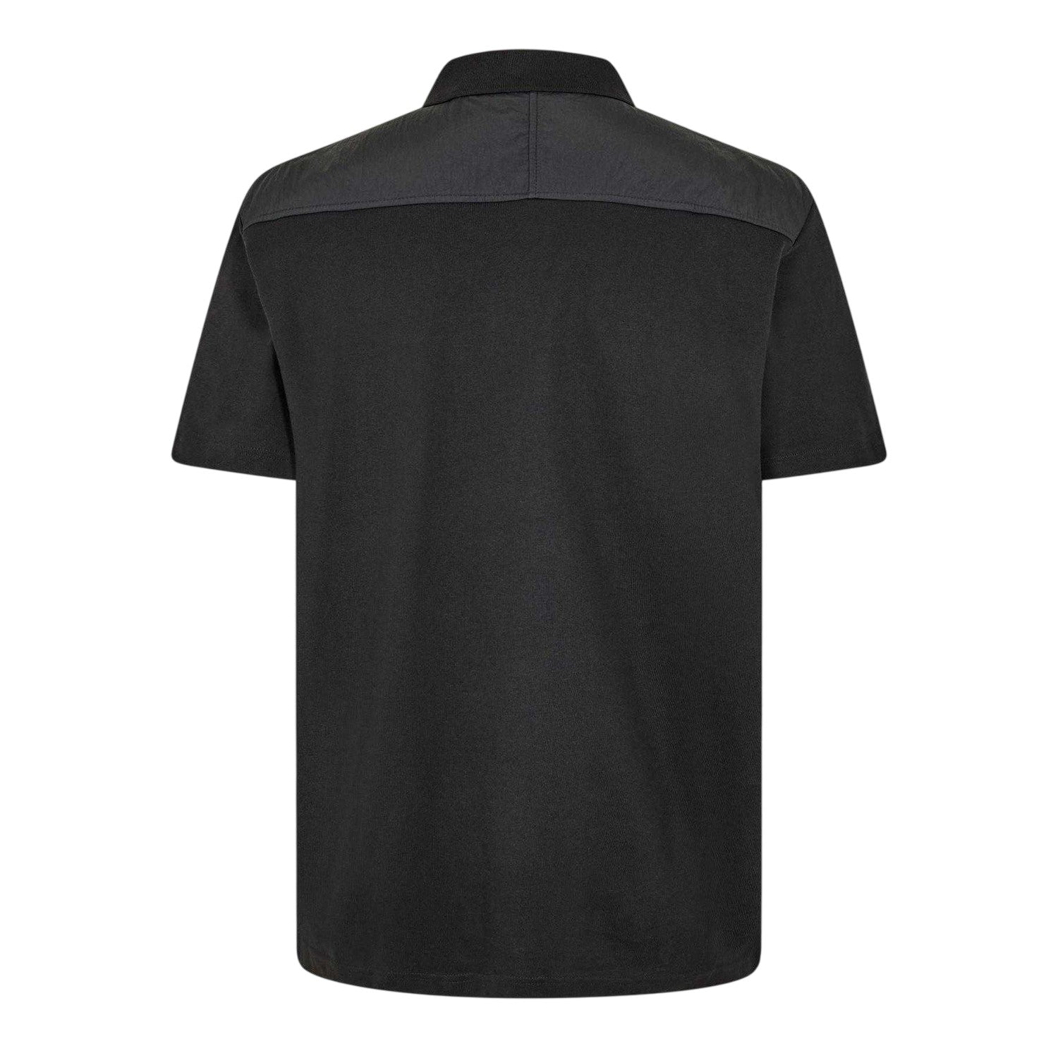 Black - Back - Boss Mens Panel Polo Shirt