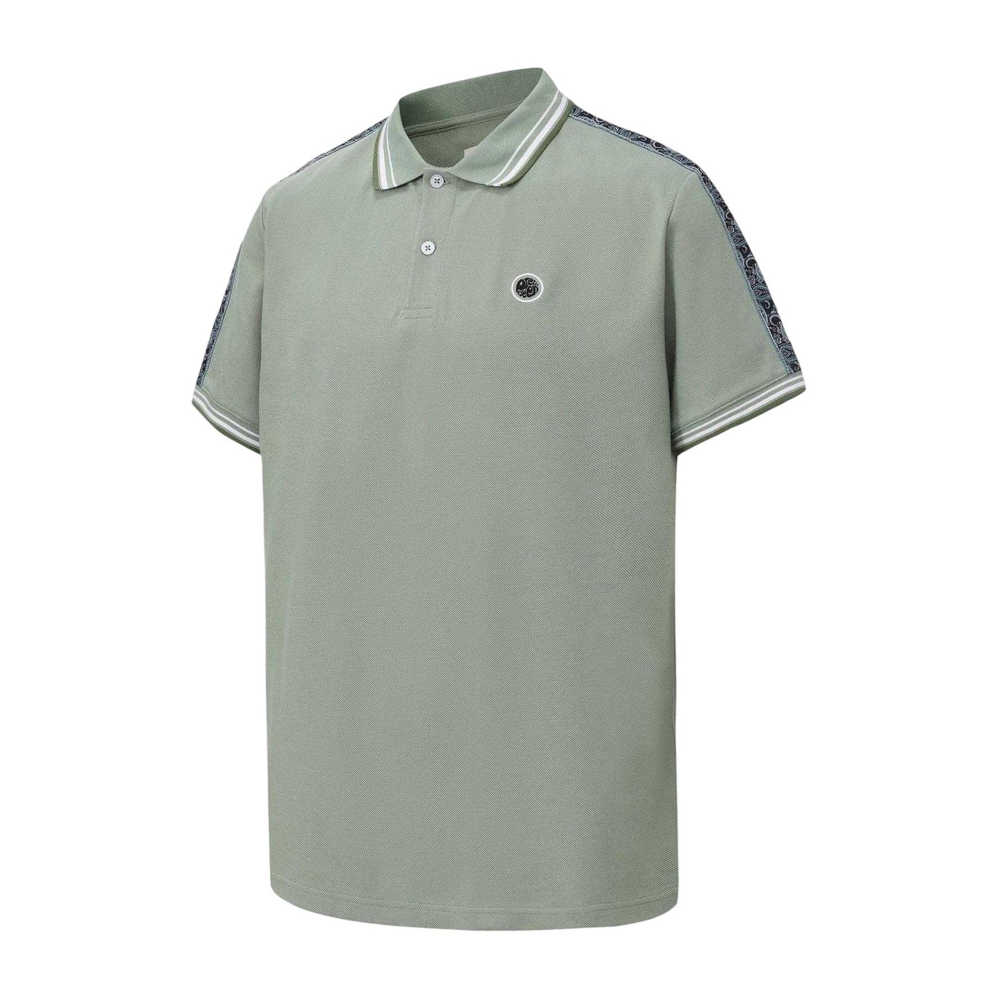 Light Green - Side - Pretty Green Mens Logo Taped Polo Shirt