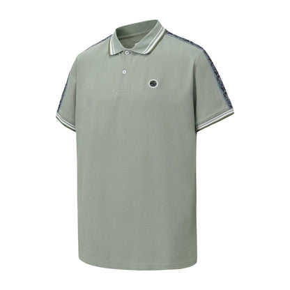 Light Green - Side - Pretty Green Mens Logo Taped Polo Shirt