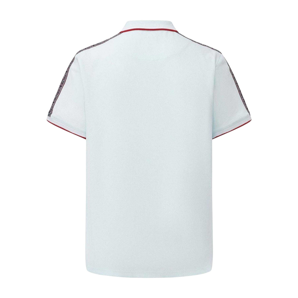 Light Blue - Back - Pretty Green Mens Logo Taped Polo Shirt