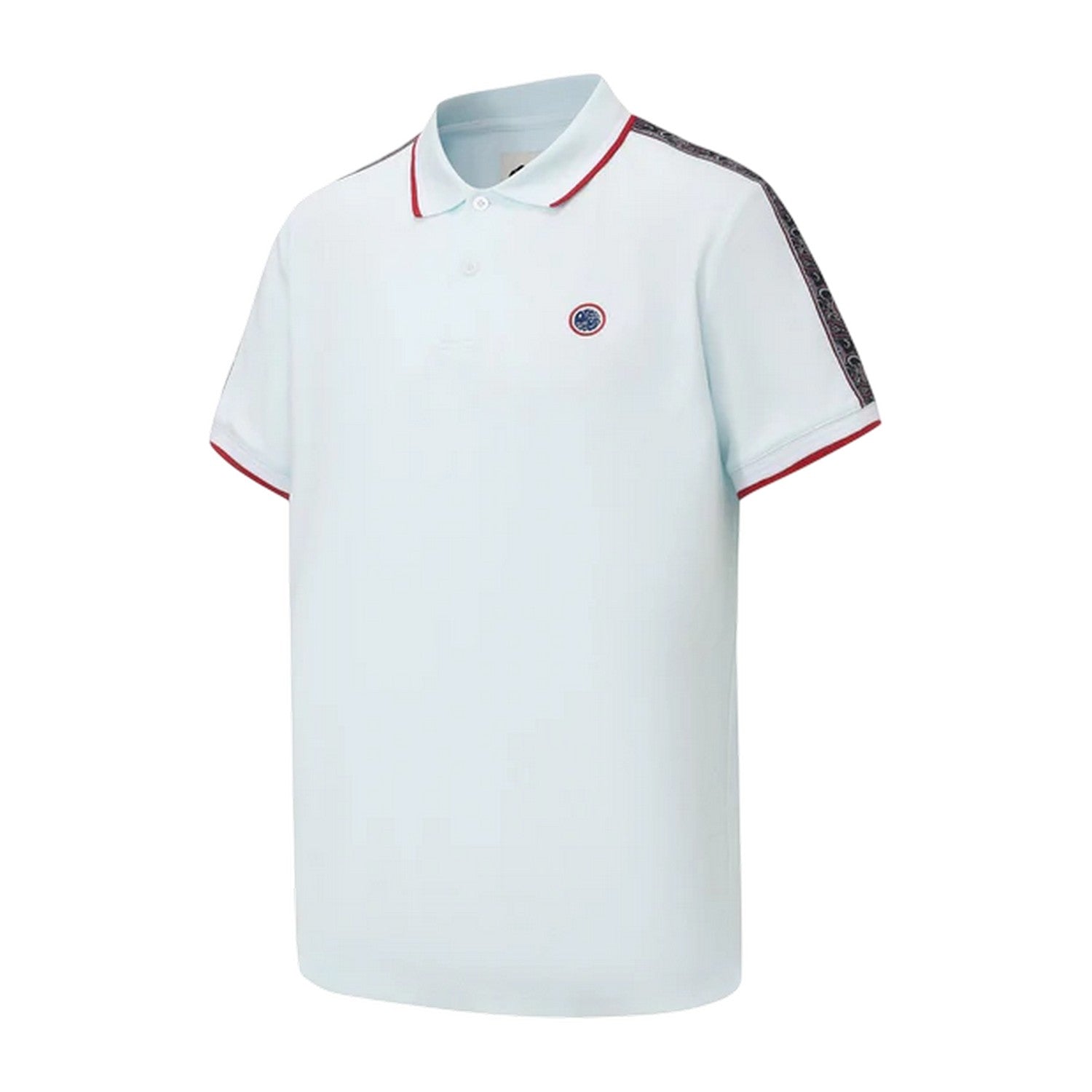 Light Blue - Side - Pretty Green Mens Logo Taped Polo Shirt