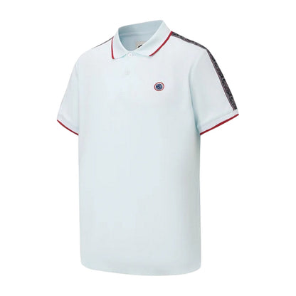 Light Blue - Side - Pretty Green Mens Logo Taped Polo Shirt