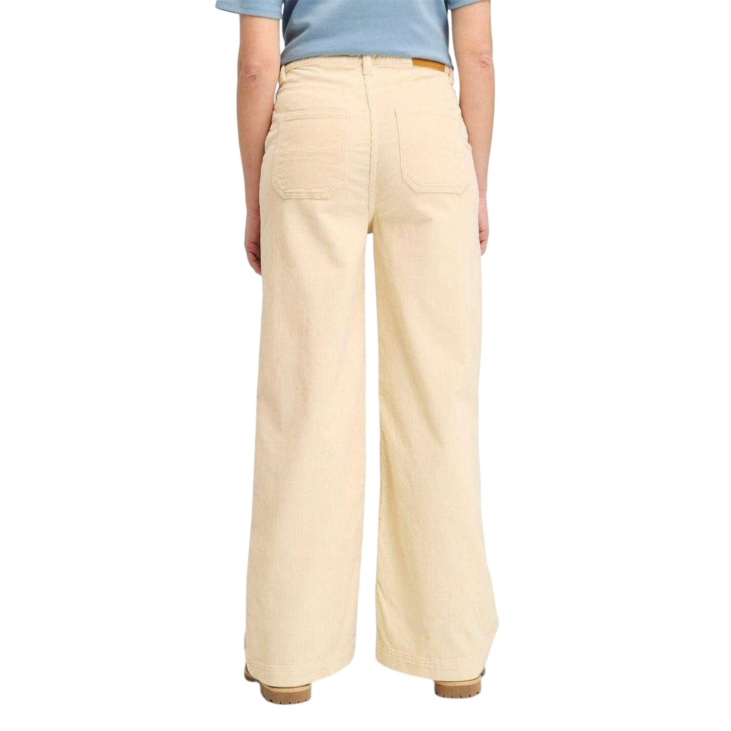 Angora - Back - Timberland Womens-Ladies Corduroy Wide Leg Trousers