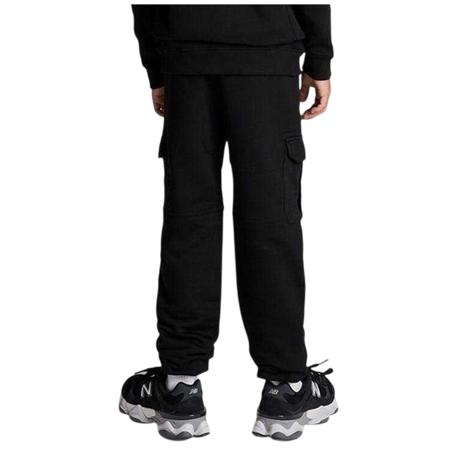 Black - Back - Lyle & Scott Boys Cotton Cargo Trousers