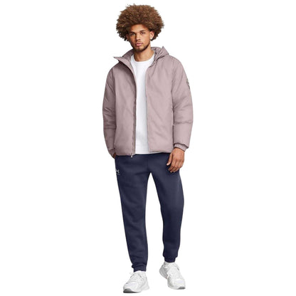 Grey - Side - Under Armour Mens Lightweight Puffer Jacket