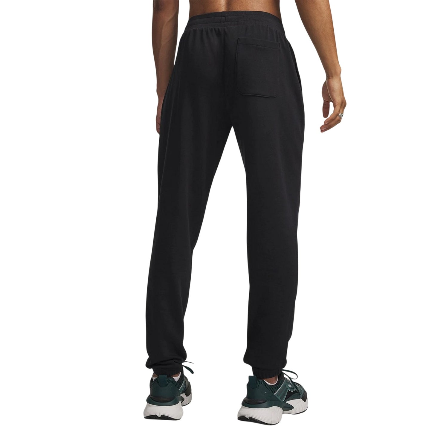 Black-Black - Back - Under Armour Mens Rival Fleece Joggers