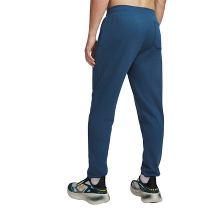 Blue-Black - Back - Under Armour Mens Rival Fleece Joggers