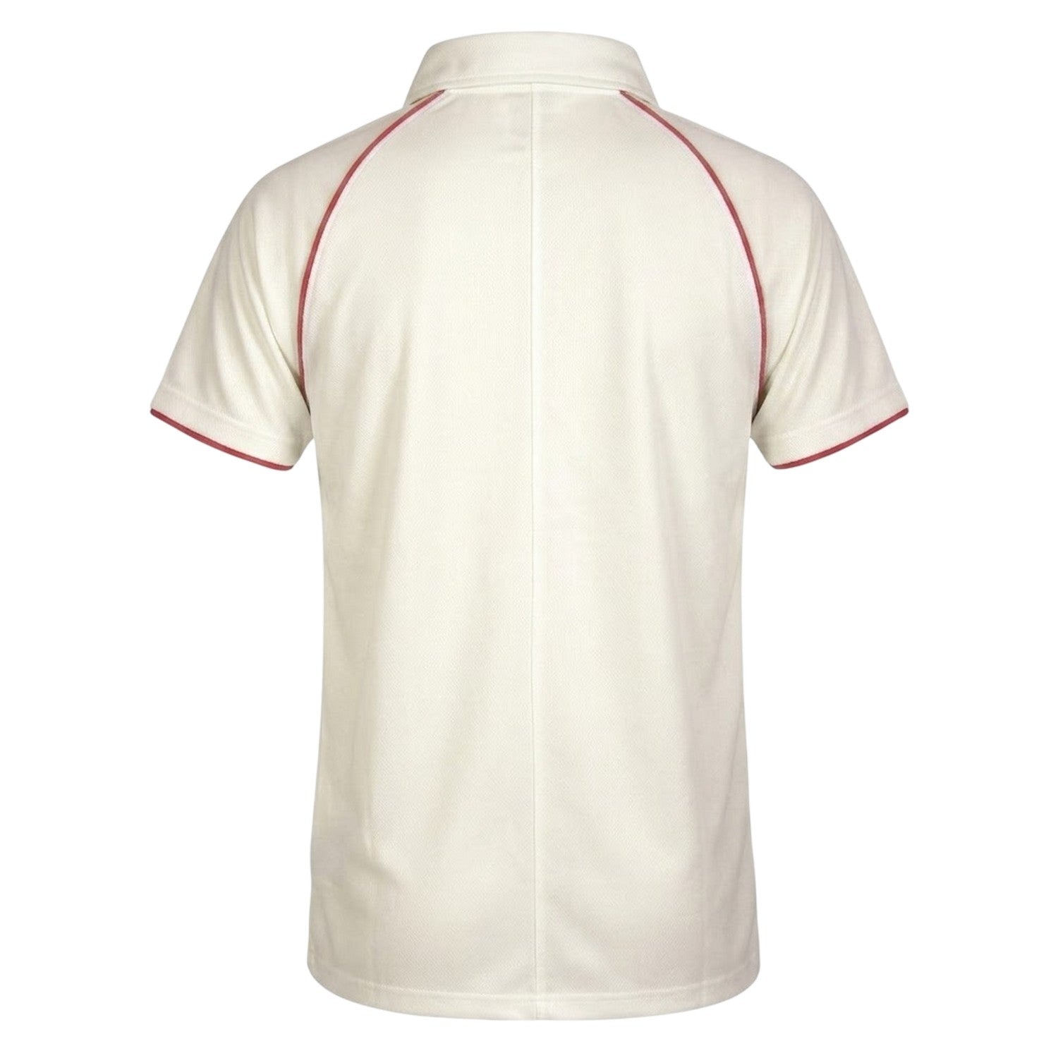 Ivory-Red - Back - Gray-Nicolls Unisex Adult Nicolls Polo Shirt
