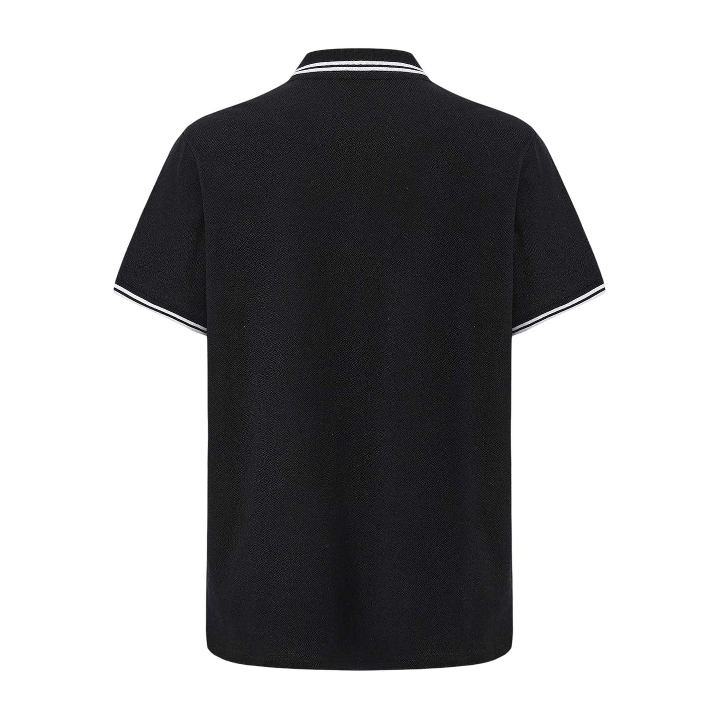 Black - Back - Pretty Green Mens Tipped Polo Shirt