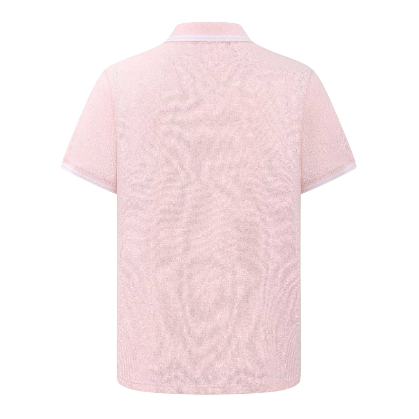 Light Pink - Back - Pretty Green Mens Tipped Polo Shirt