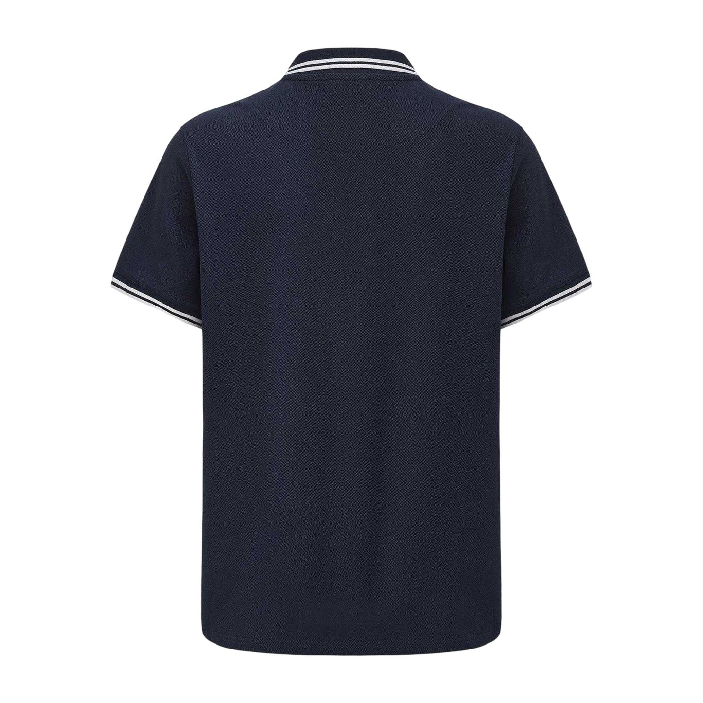 Navy - Back - Pretty Green Mens Tipped Polo Shirt