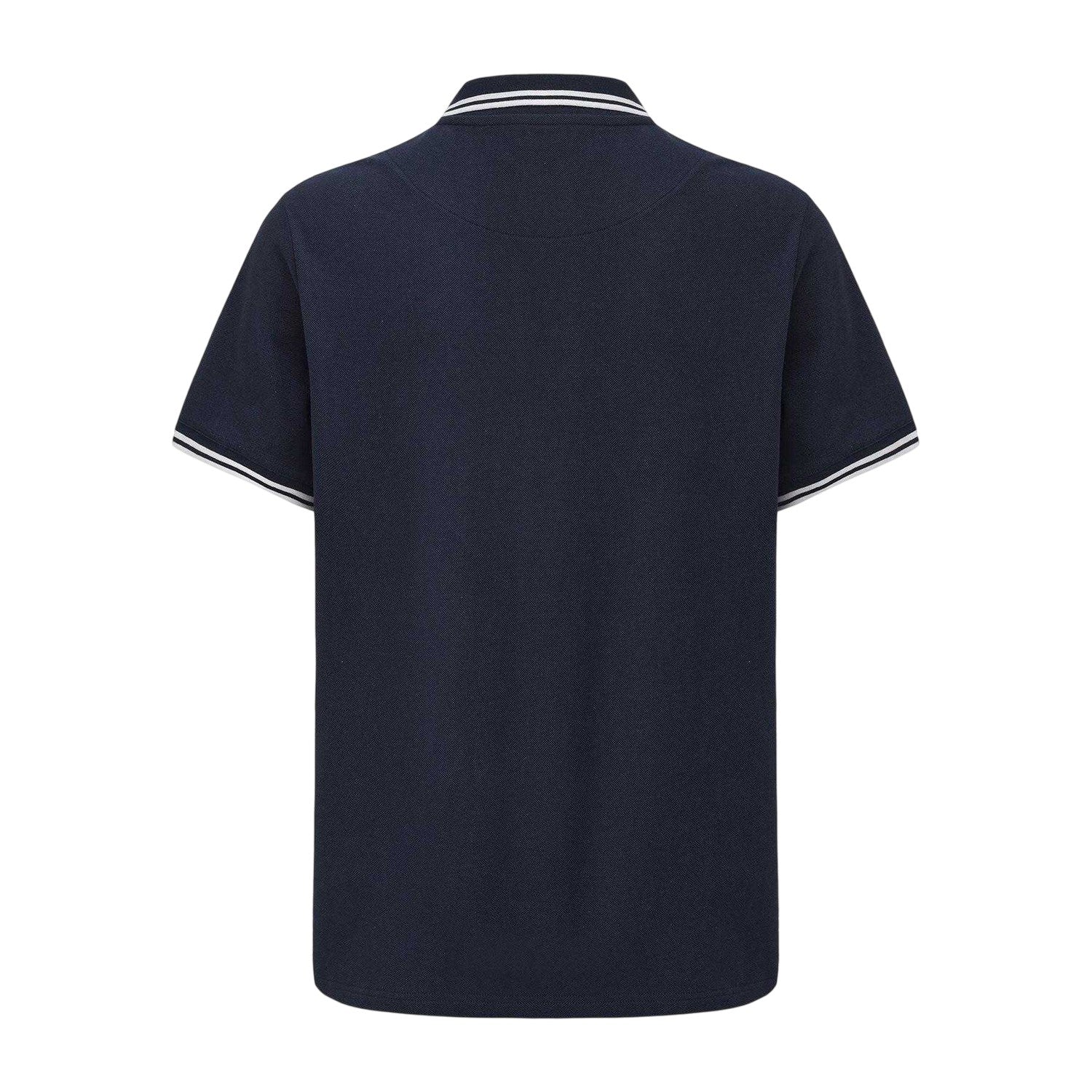 Navy - Back - Pretty Green Mens Tipped Polo Shirt