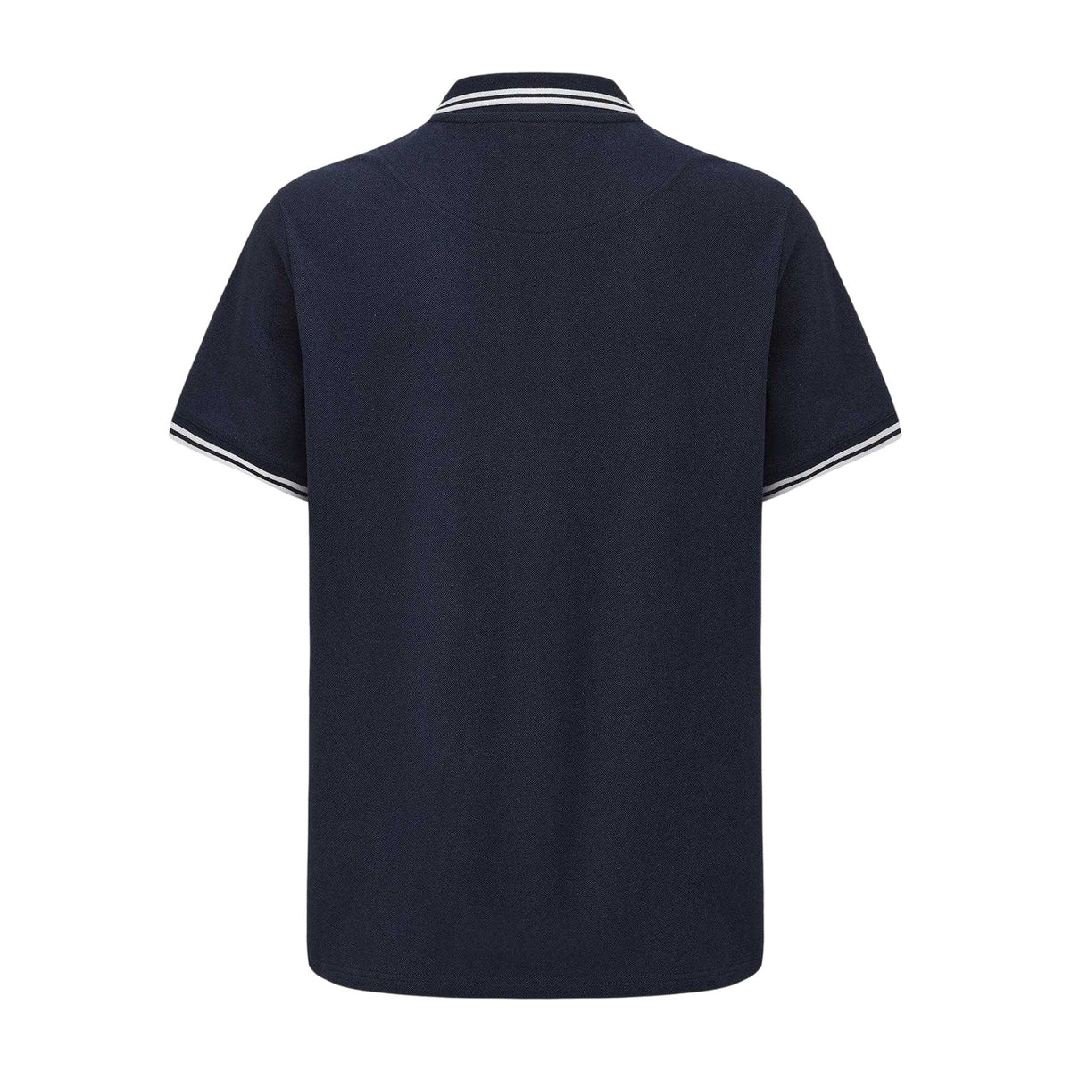 Navy - Back - Pretty Green Mens Tipped Polo Shirt