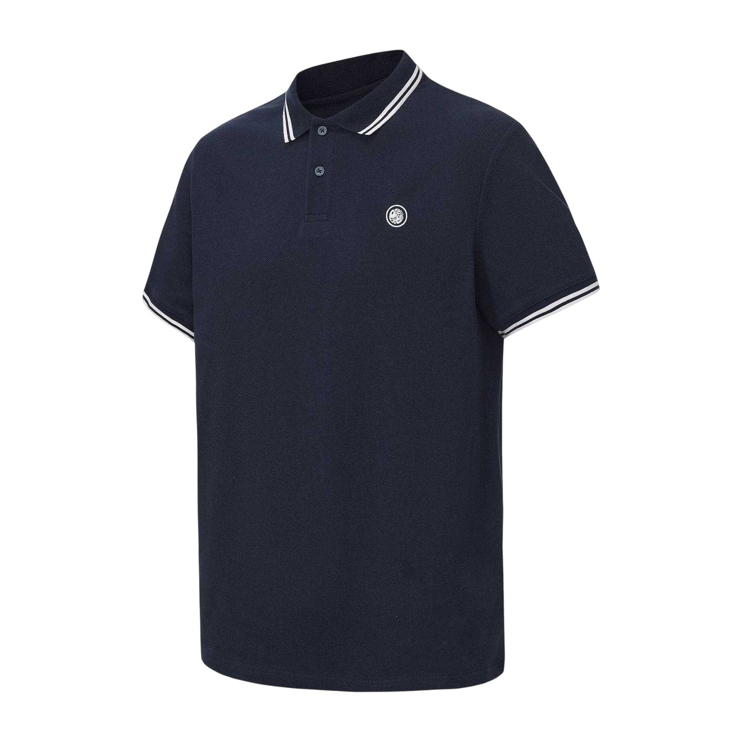 Navy - Side - Pretty Green Mens Tipped Polo Shirt